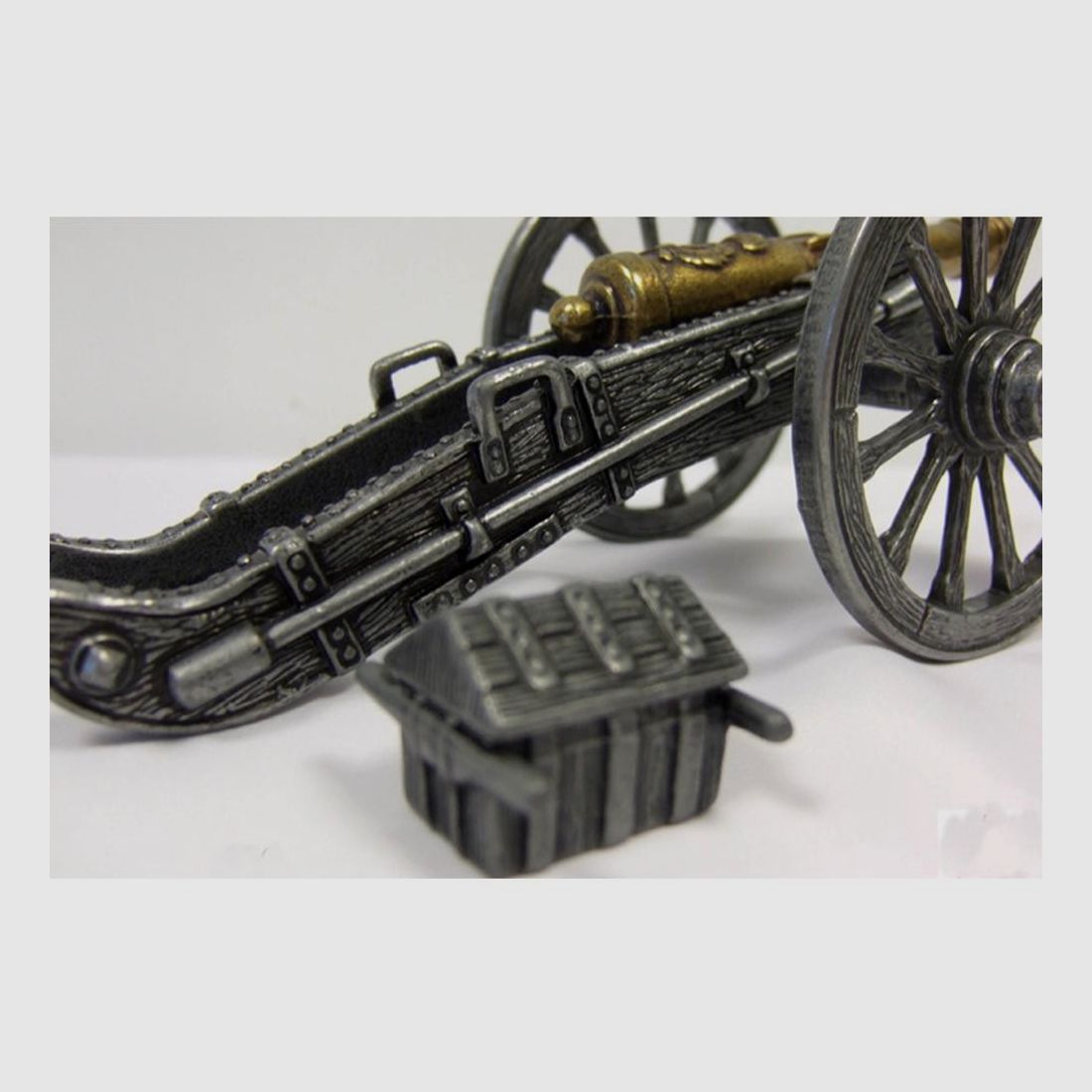 Dekorative Replik Napoleon Kanone Gribeauval 1806 Denix - 17 cm - Metall-Finish - Historisches Sammlerstück, Bild 5 von 5