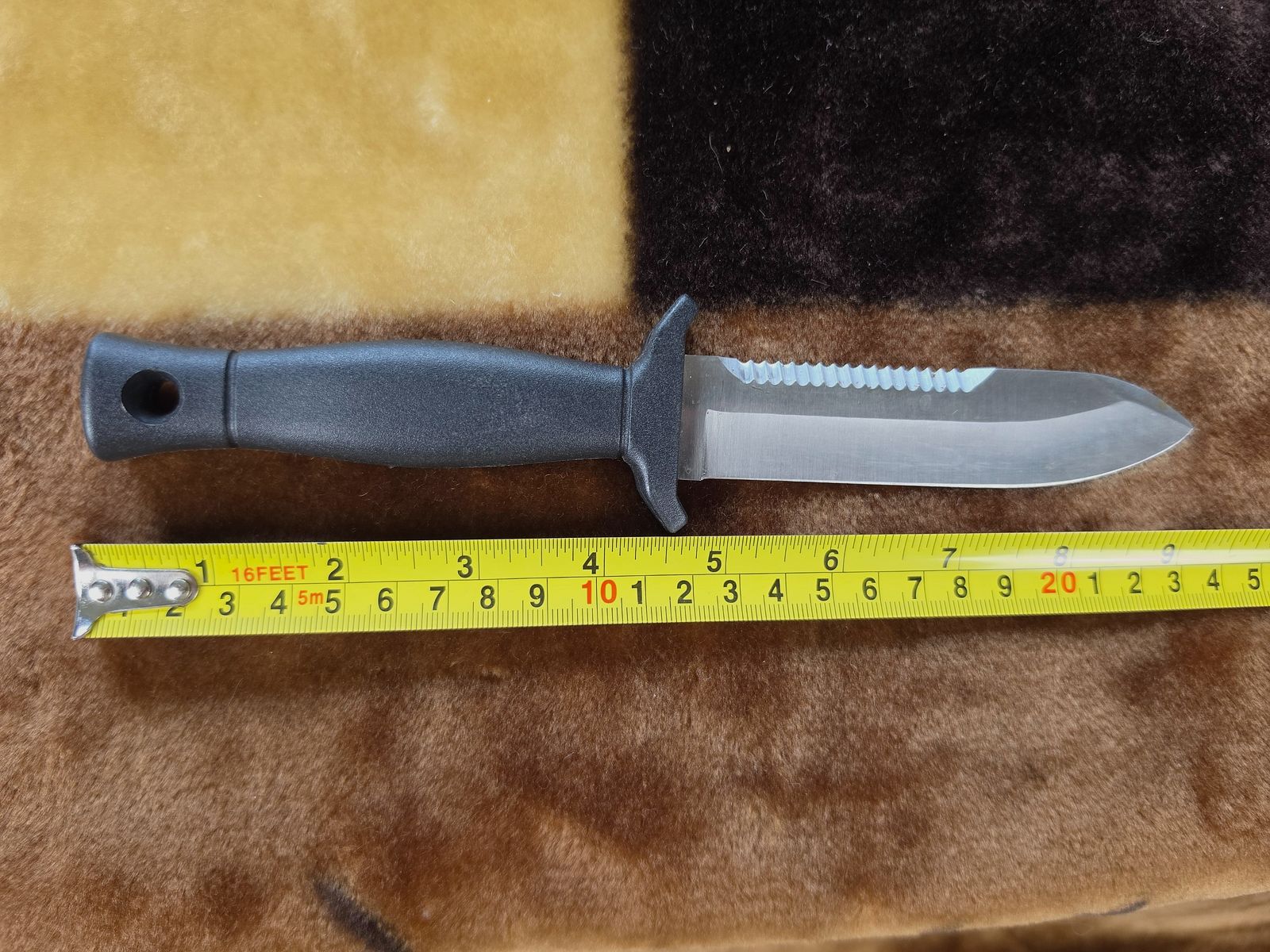Exotic FES Rostfrei Feststehendes Taucher- & Outdoormesser mit Teilsägeschliff, Bild 4 von 4