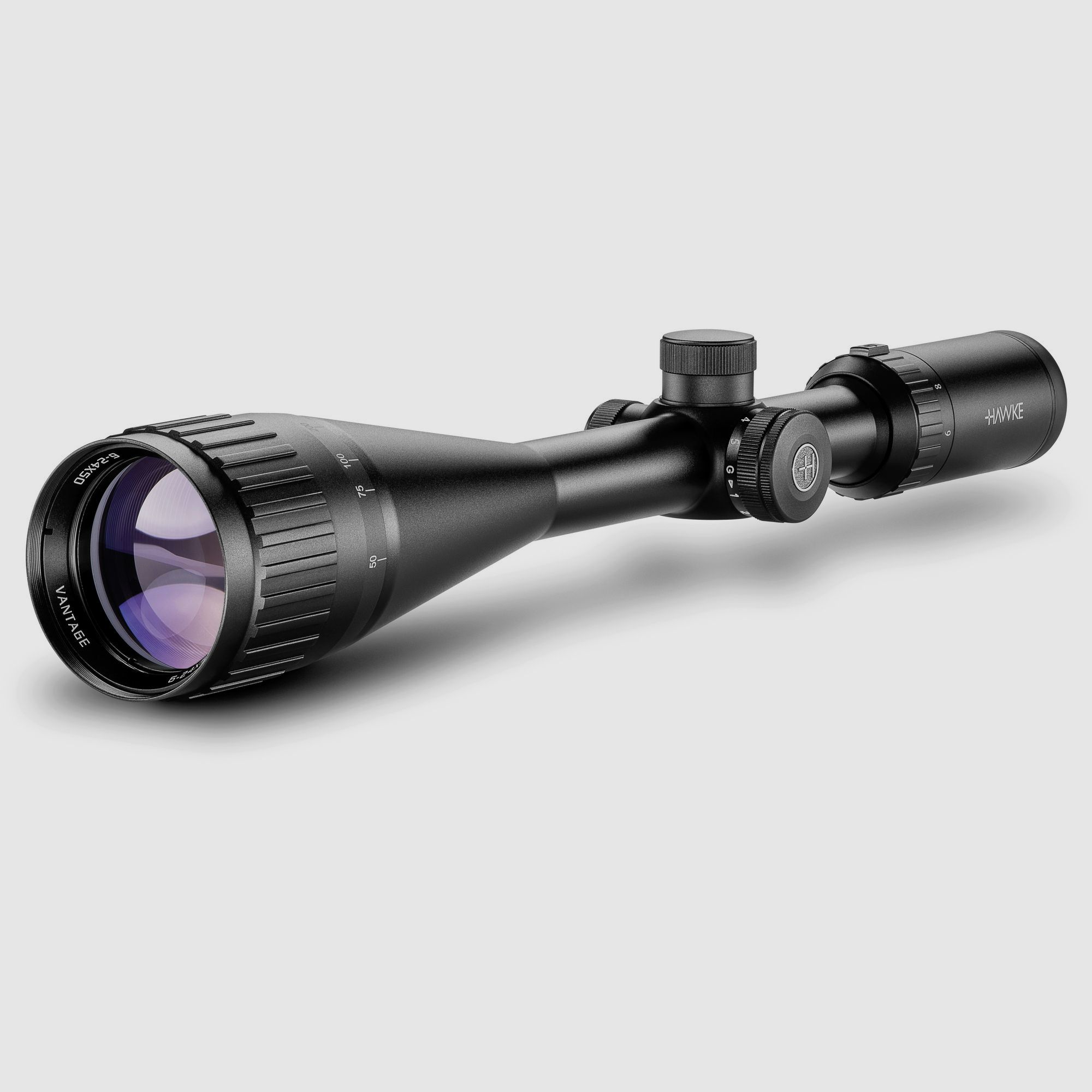 Hawke Vantage IR 6–24x50 AO MilDot IR, Kaliber || Zielfernrohr