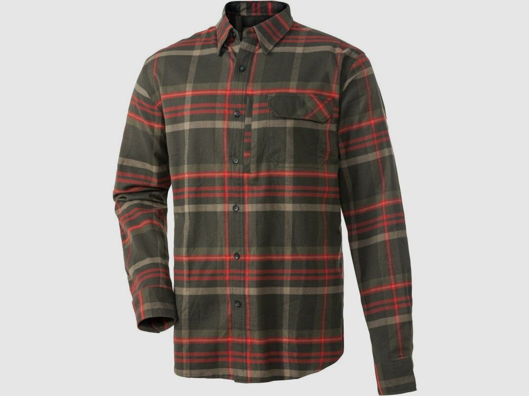 Jachtshirt Parforce Rubino olijf - Ruit