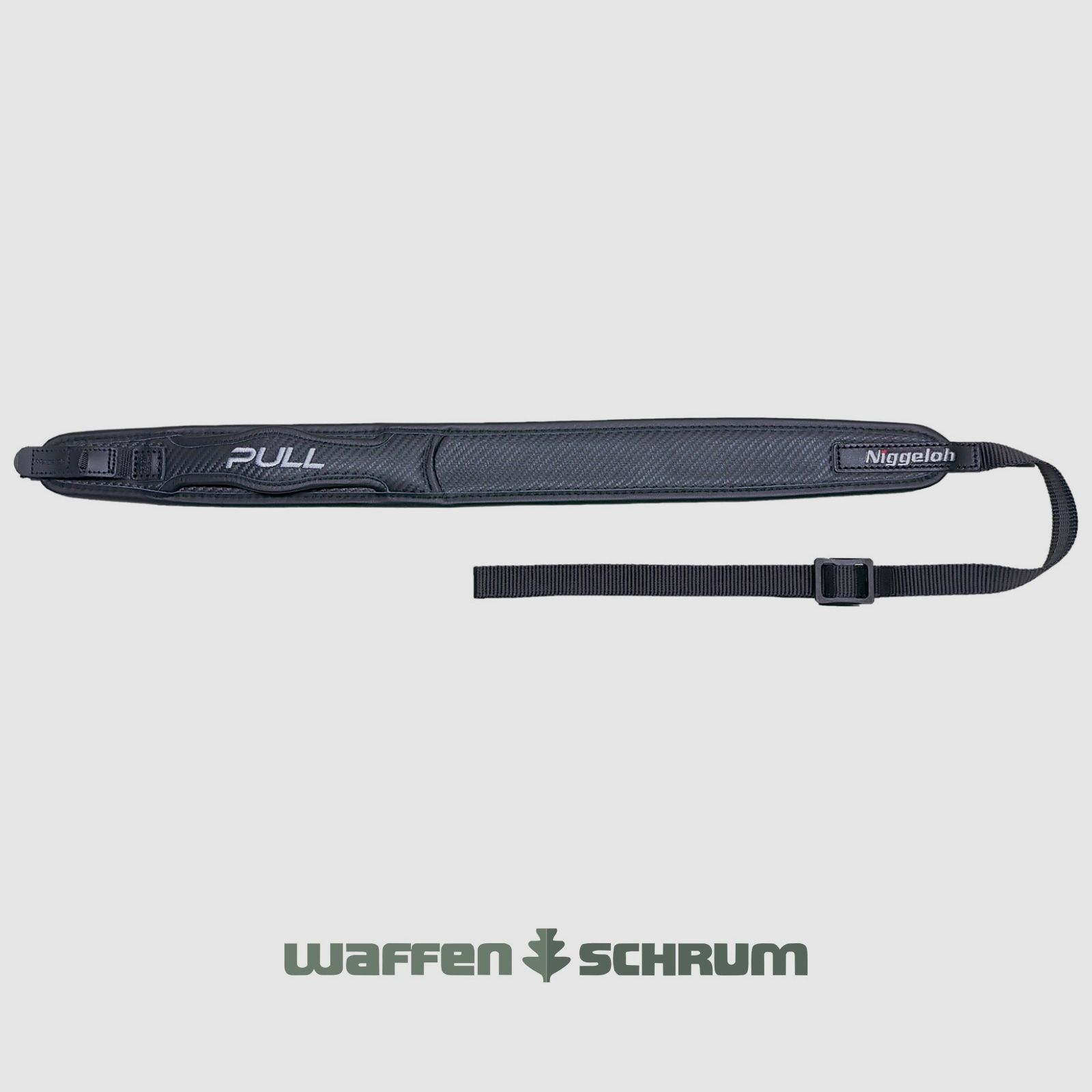 Niggeloh Gewehrriemen PULL Leder / Carbon mit Schnellverschluss