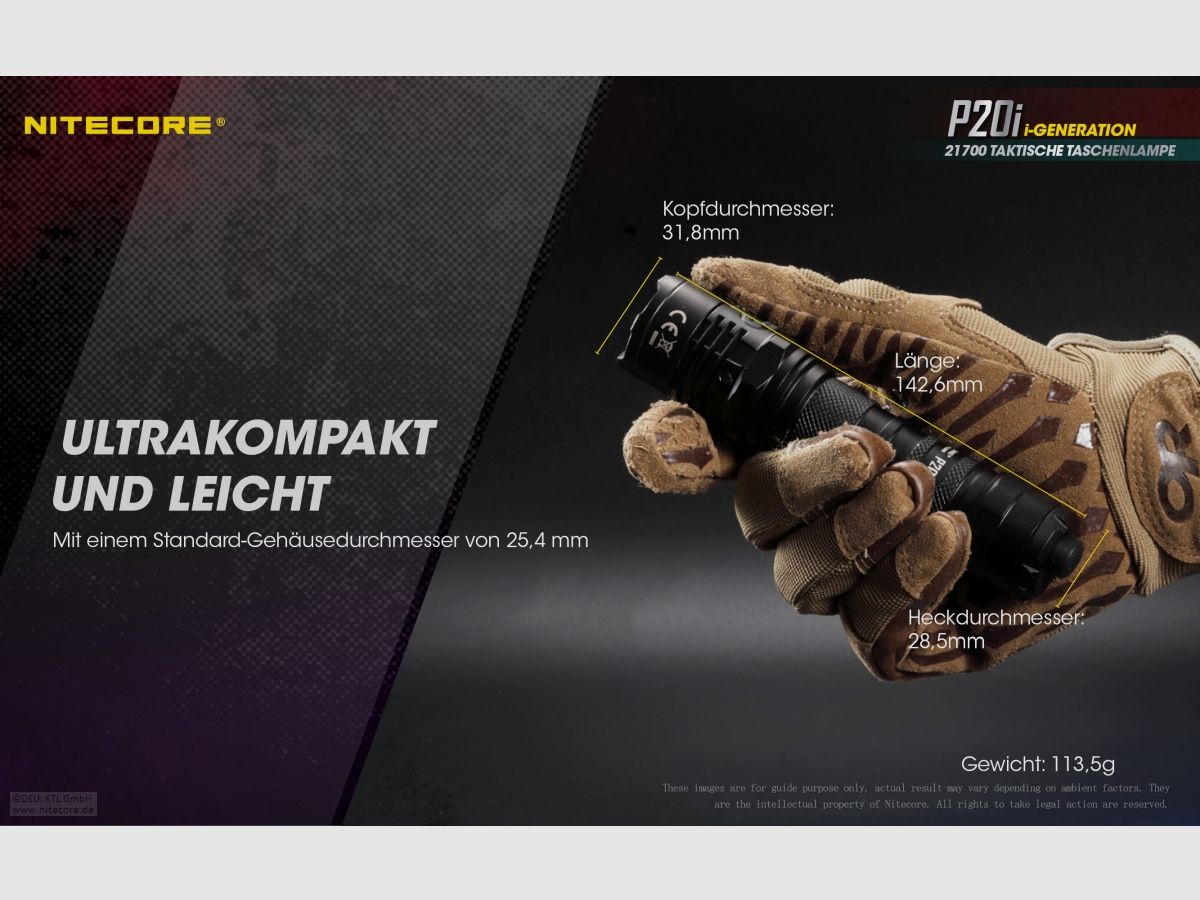 Lampa Nitecore P20I P20i 1800 Lumen