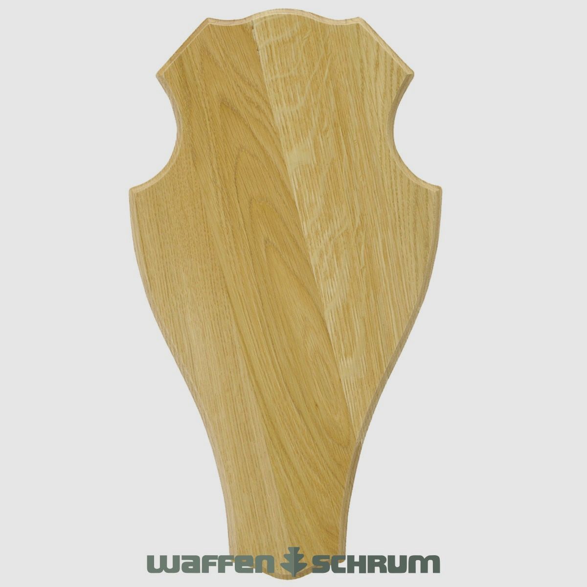 Eurohunt Geweihbrett 29x17cm Eiche - Hell - Rund