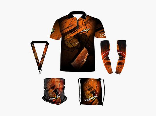 DED Sportswear Set CZ Shadow 2 Orange Theme, maat: XS, Aangepaste Naam: Geen Naam