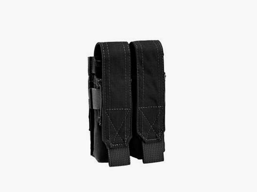 Defcon 5 double pistol magazine pouch, schwarz