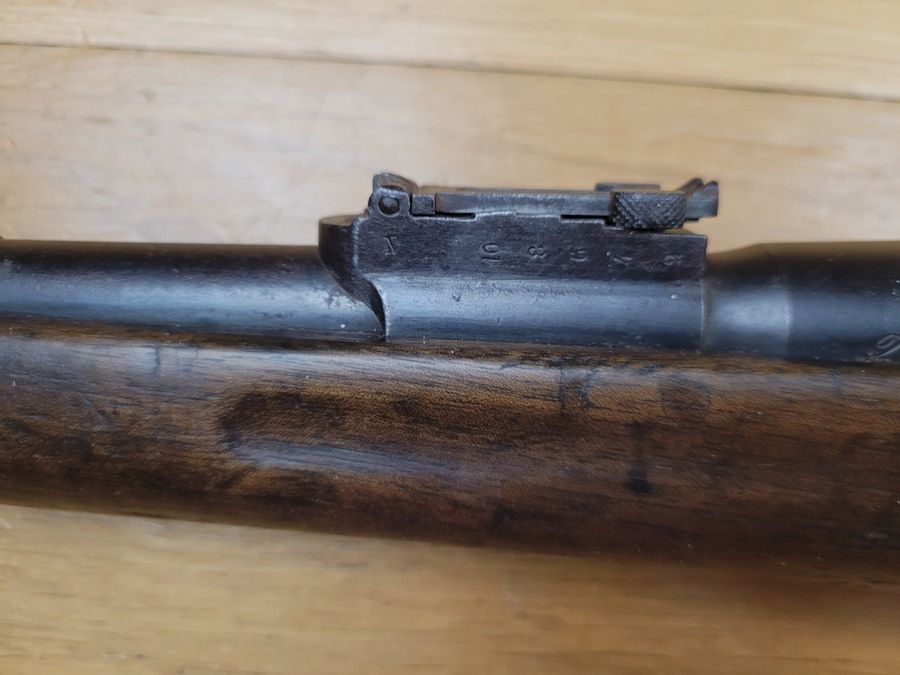 Rare carabine de cavalerie Berthier 1890 MD transformée en mousqueton – 3 coups – calibre d&rsquo;origine 8×51 – rare exemplaire non modifié post 1916 – configuration 100% d’origine – Monomatricule sauf crosse – TBE !, image 31 sur 31