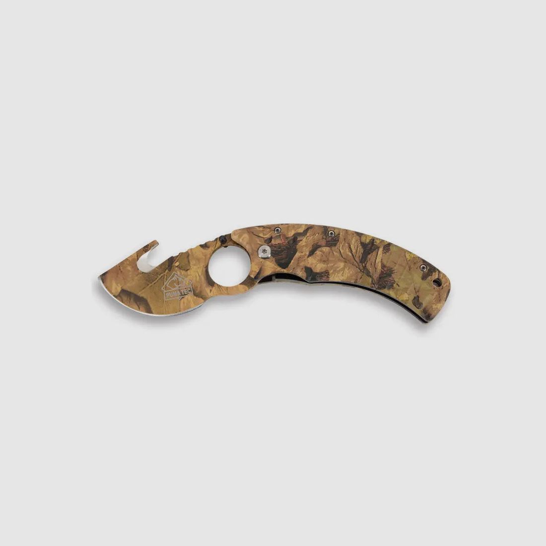 Cuchillo plegable PUMA TEC, gancho para desollar