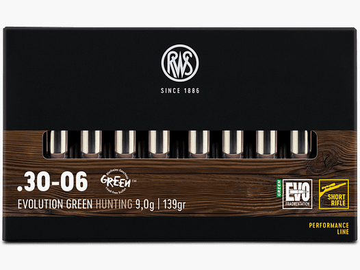 RWS .30-06 EVO GREEN Short Rifle 139gr. - 20 Stk.