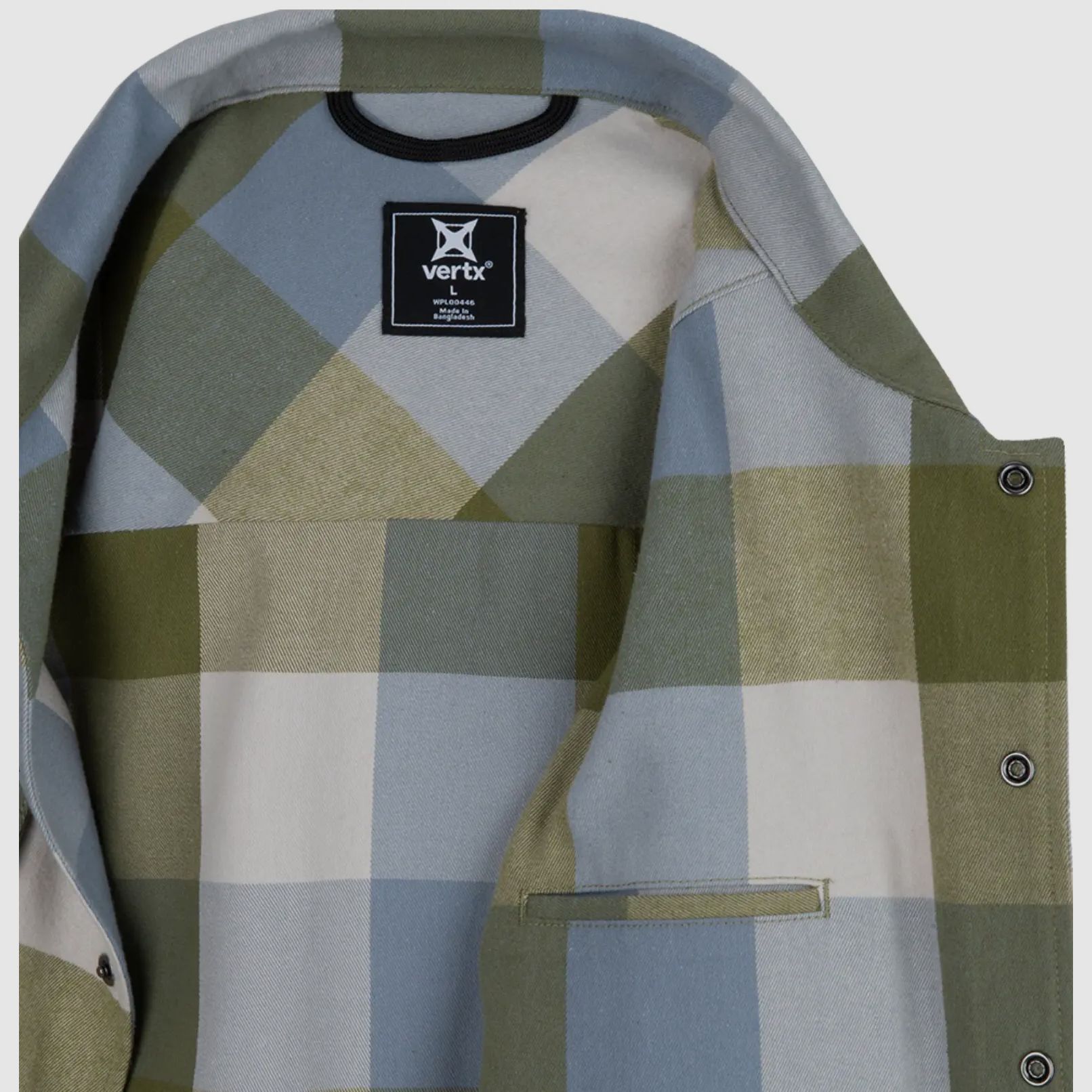 Last line of defense Stretch Tactical Flannel (grey) VERTX, image 4 of 8