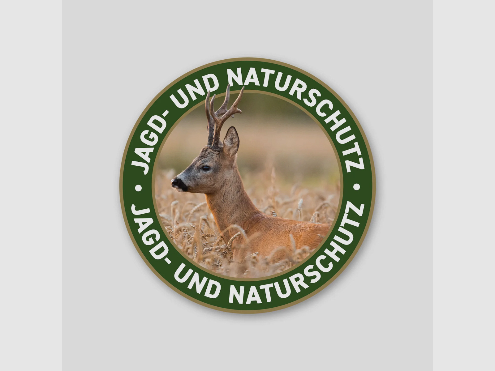 Autojagdaufkleber "Jagd- und Naturschutz" Rehbock