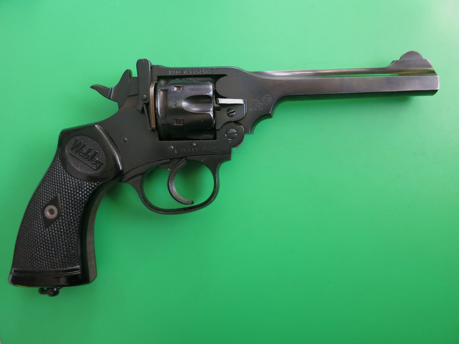 Kipplauf-Revolver  Webley & Scott  Mk IV, Birmingham, Kal. .38, British South Africa Police (BSAP)   #68, Bild 9 von 16
