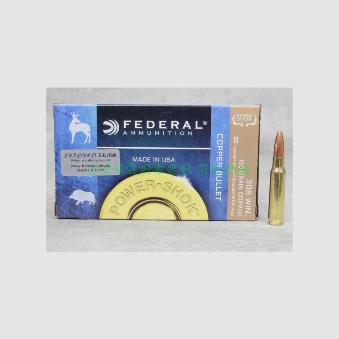 Federal Power Shok .308 Win Copper HP 150gr. 9,7g 20 Stück 54308150LFA