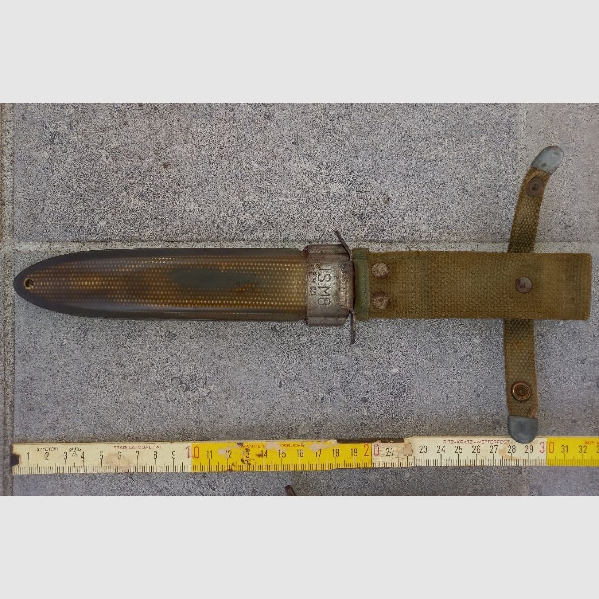 Couteau de tranchée WKII US.M3/Kampfmesser avec étui US.M8