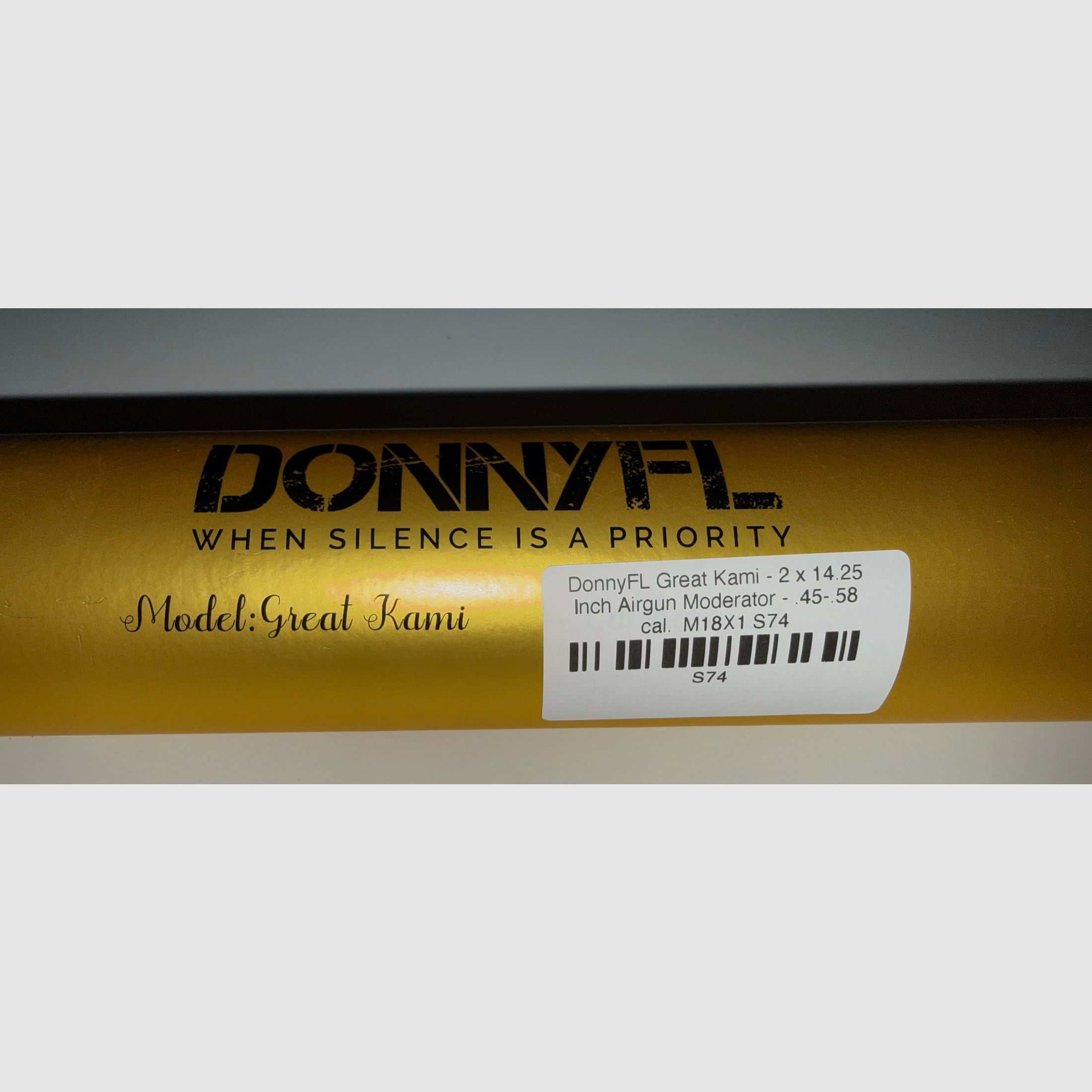 Silenciador DonnyFL Great Kami M18x1, .45 hasta .58