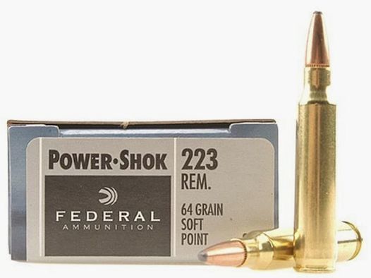 Federal Power-Shok .223 Rem. 64GR JSP 20 cartridges