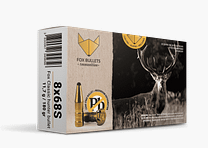 Fox Bullets Classic Hunter 8x68 S 11,7 g / 180 gr bleifreie Munition – 20 Patronen