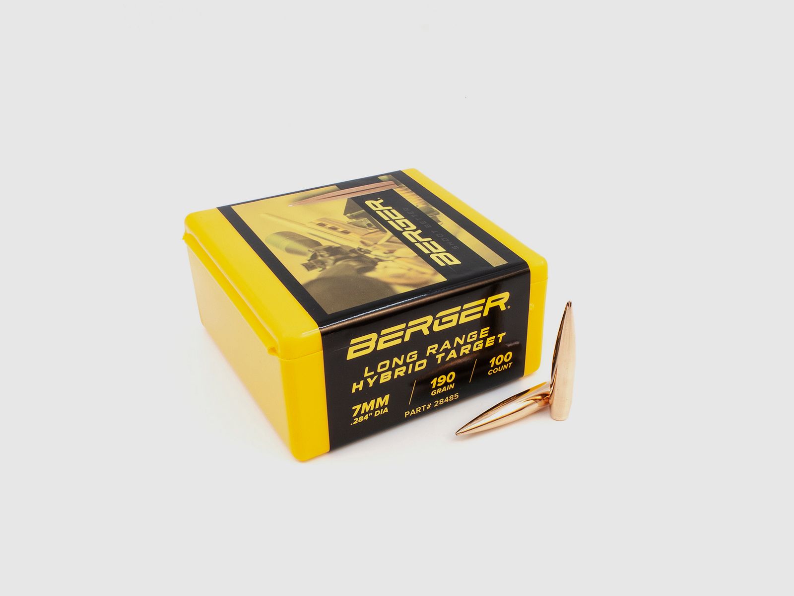 Berger Geschoss 7mm/.284 Long Range Hybrid Target 190GR 500 Stück