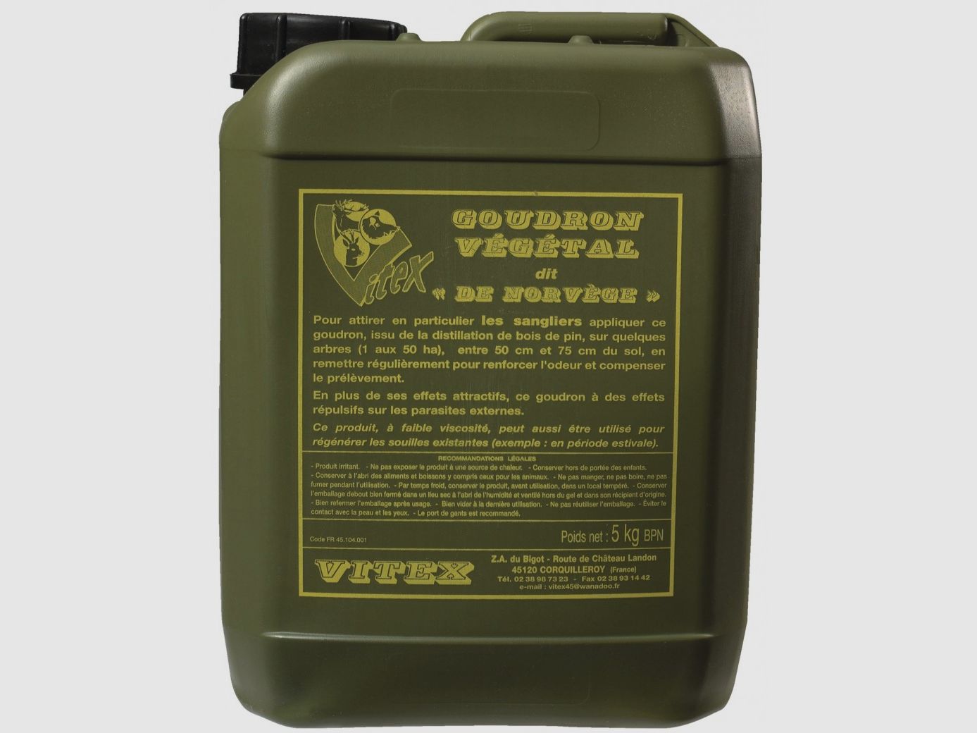 5KG BIDON VITEX GOUDRON VEGETAL AUS NORWEGEN