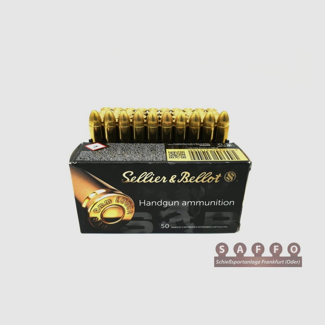 9mm Luger S&B Sellier & Bellot 8,0g/124 grs. VM Einzelpackungen 1000 Stück