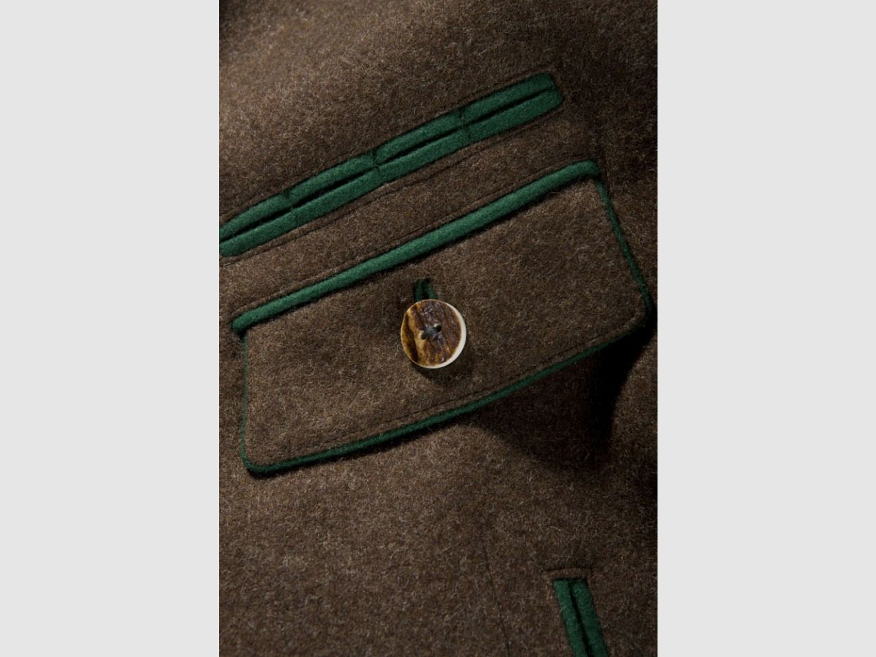 Giacca da caccia stile Janker, marrone-Copy, immagine 4 di 7