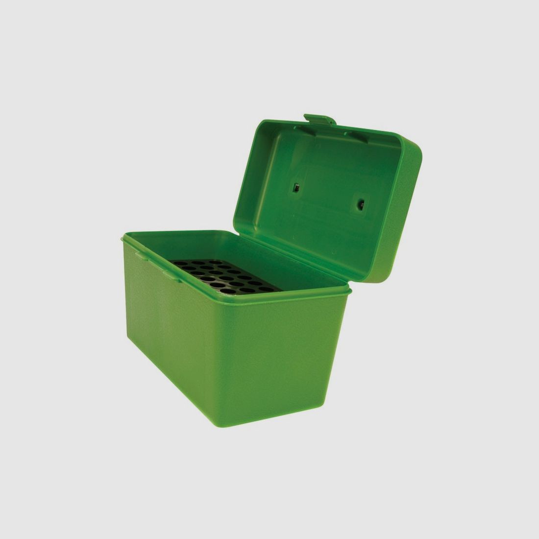 MTM Deluxe Patronenbox H50-RL-10 grün mit Klappdeckel und Tragegriff f. 50 Patronen .30-06 u.w.