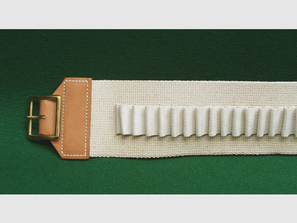 C.Sharps Arms cartridge belt, linen