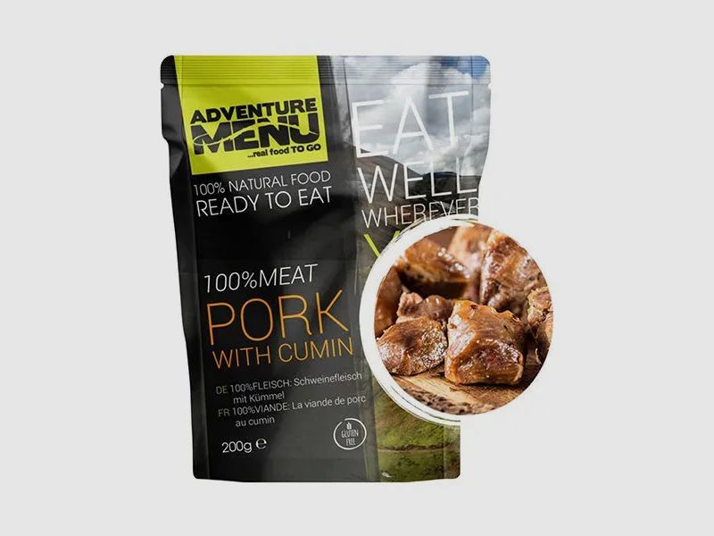Adventure Menu Schweinefleisch mit Kümmel