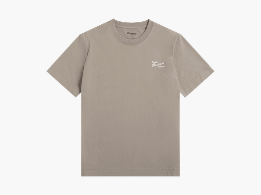 Bergans Graphic Cotton Tee Men Rock Taupe/White Bruk Bergans XL