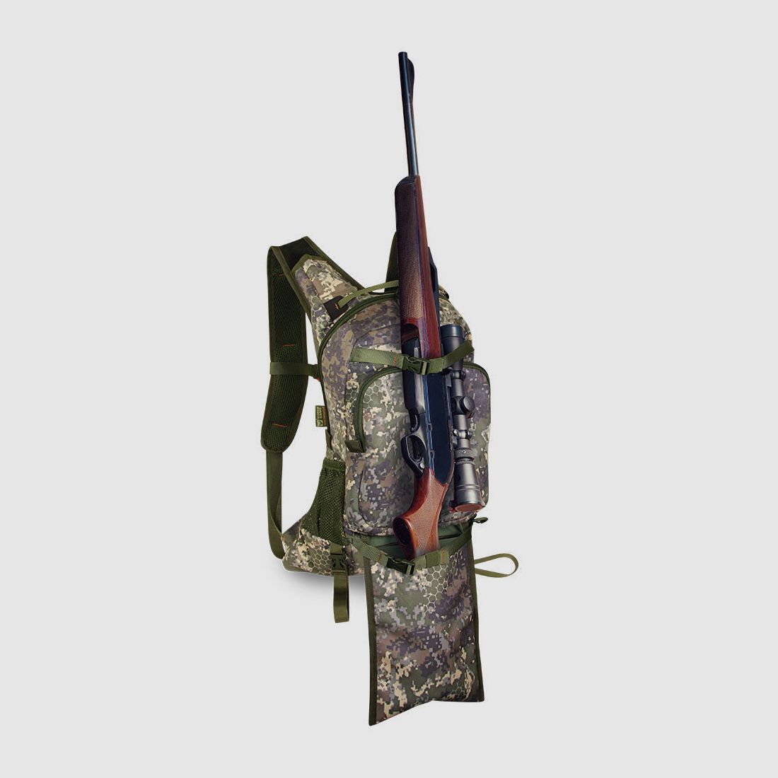 Jagdrucksack für Gewehr Nature by Marsupio Suede Camo 18 Liter, Bild 3 von 6