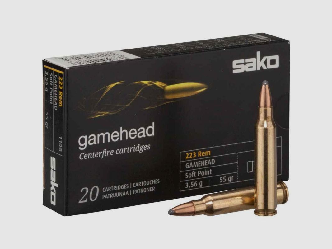 SAKO 223 REM GAMEHEAD 50 GRS / 3.2G 20 PCS