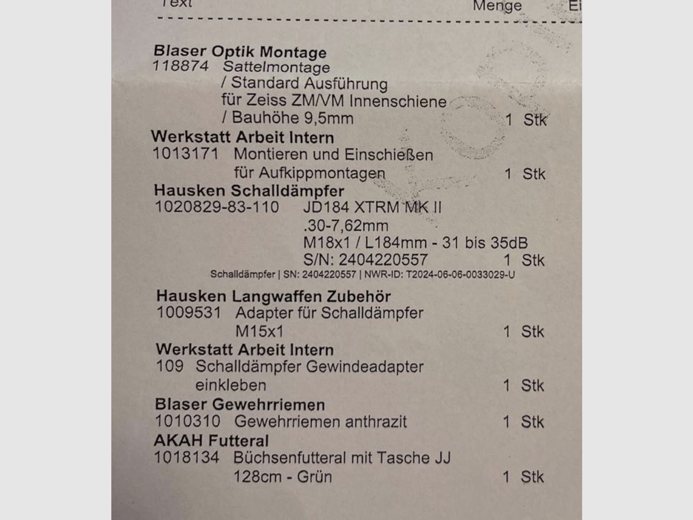 Blaser R8 Success Luxus mit Visierung