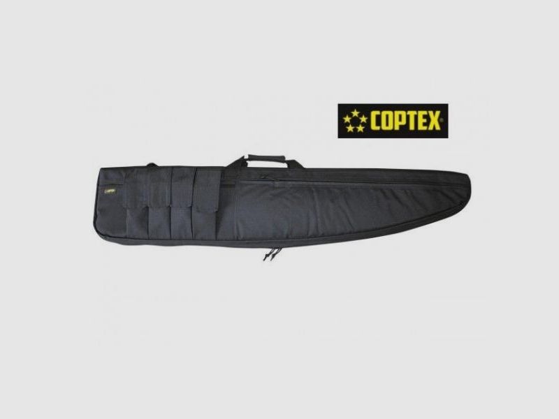 COPTEX Futteral f. Langwaffe Cordura PRO mit Außentaschen 120cm BLACK /schwarz