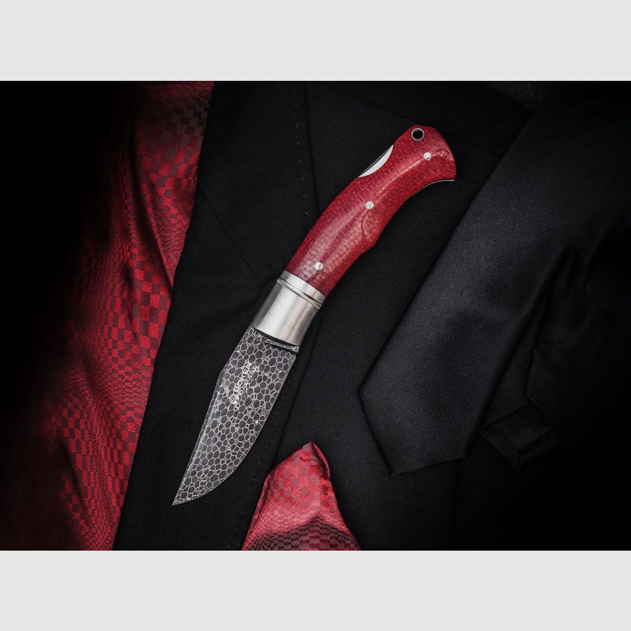Coltello pieghevole Böker Boxer Damascus, immagine 3 di 7