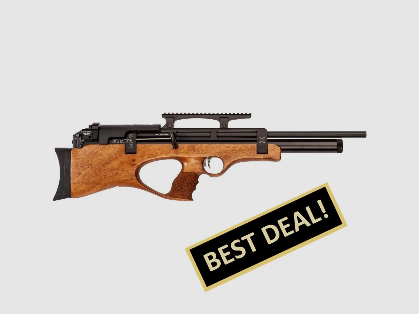 Steyr luchtgeweer PRO X kaliber 5,5 mm - zwarte cartridge