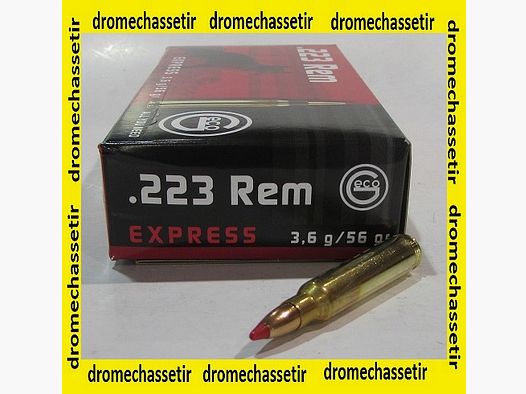 Boite de 20 cartouches Geco, cal 223 remington , express 56 grains