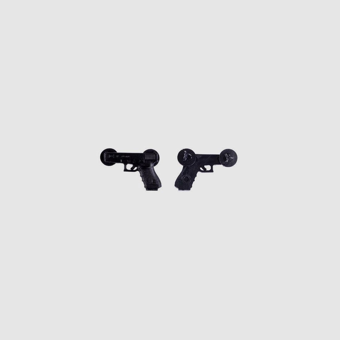 Glock Pin "Pistole" Kunststoff – Schwarz, ca. 20×30 mm