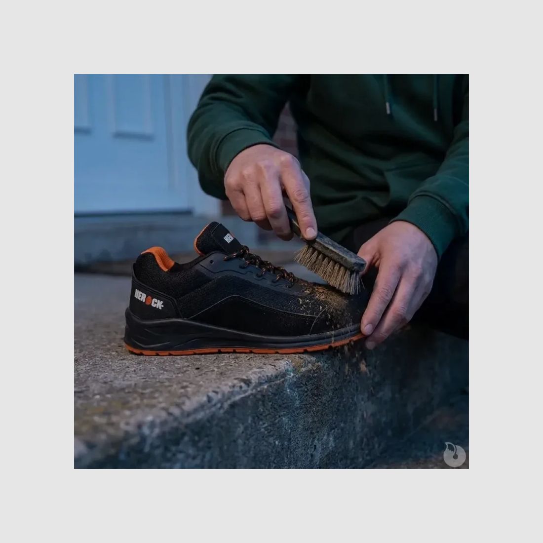 Chaussures de sécurité Leno - S1P SRC - Noir/Orange - Homme, image 3 sur 12