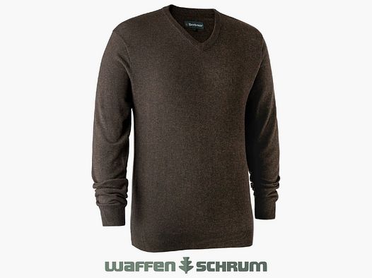 Deerhunter Pullover Kingston m. V-hals Dark elm