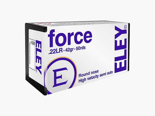 Eley Force .22 LR 42GR LRN 50 Patronen