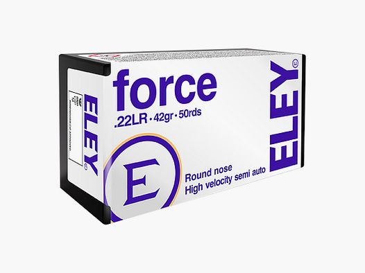 Eley Force .22 LR 42GR LRN 50 cartucce