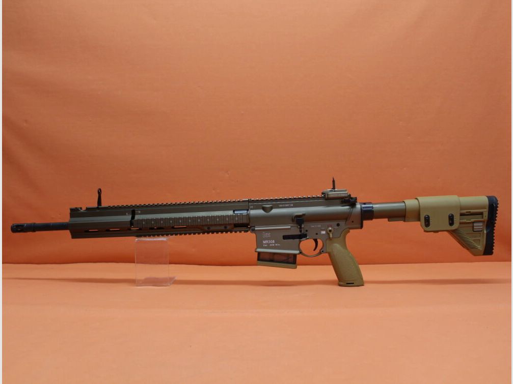 Angaben zur Produktsicherheit: Im Rahmen der EU-Verordnung sind wir verpfl Ha.Büchse .308Win Heckler&Koch/H&K MR308 A3 28 20" Lauf RAL8000, Gas-Piston-System HK417/G28
