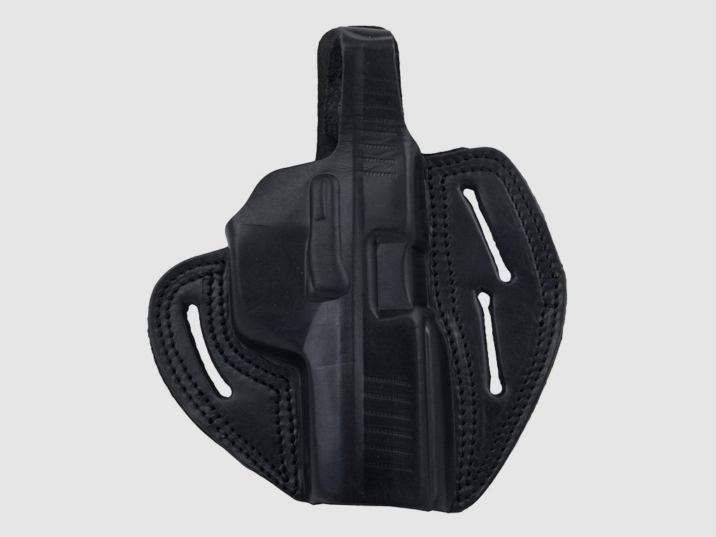 Schnellziehholster Formholster GĂĽrtelholster fĂĽr Schreckschuss Pistole RĂ¶hm RG 96 Leder schwarz