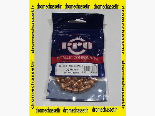 Packung 100 Geschosse Partizan Kal. 32 71 Grains FMJRN