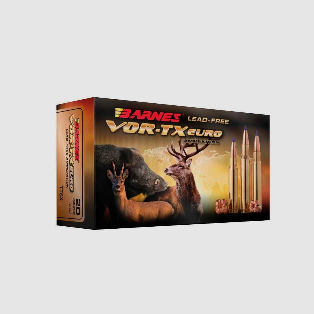 .338 Win. Mag. Vor-TX International TTSX 14.6g/225grs. Barnes