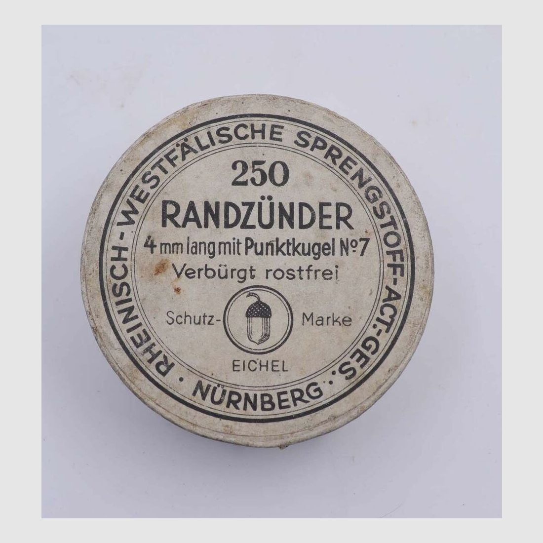 RWS vorm.Utendoerffer,Nürnberg Randzünder/Zimmerstutzen