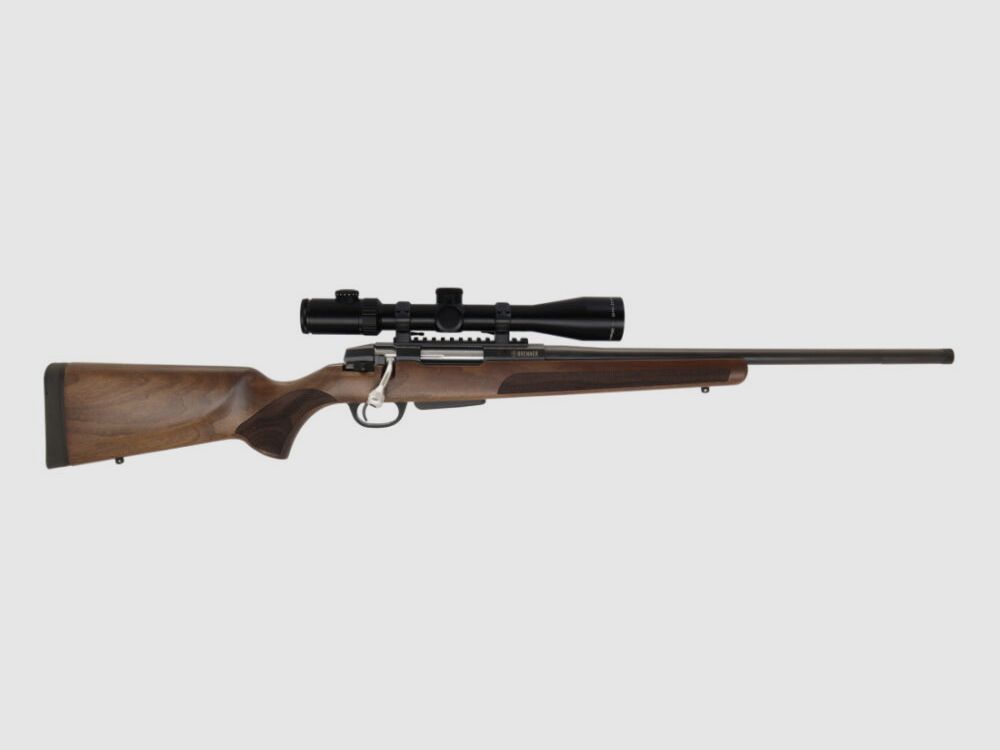 Brenner Komplettpaket:	 BR 20 Nussbaumschaft DDoptics 2.5-16x42 oder 2.5-15x50 Jagd Büchse Holzschaft Finanzierung möglich