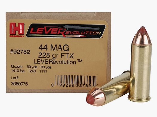 Hornady Leverevolution .44 Rem. Mag. 225GR FTX 20 Patronen