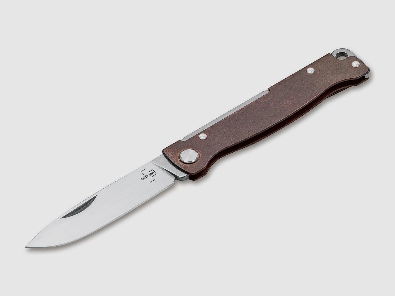 Coltello da tasca Atlas Copper Coltello a due mani legale da portare §42a