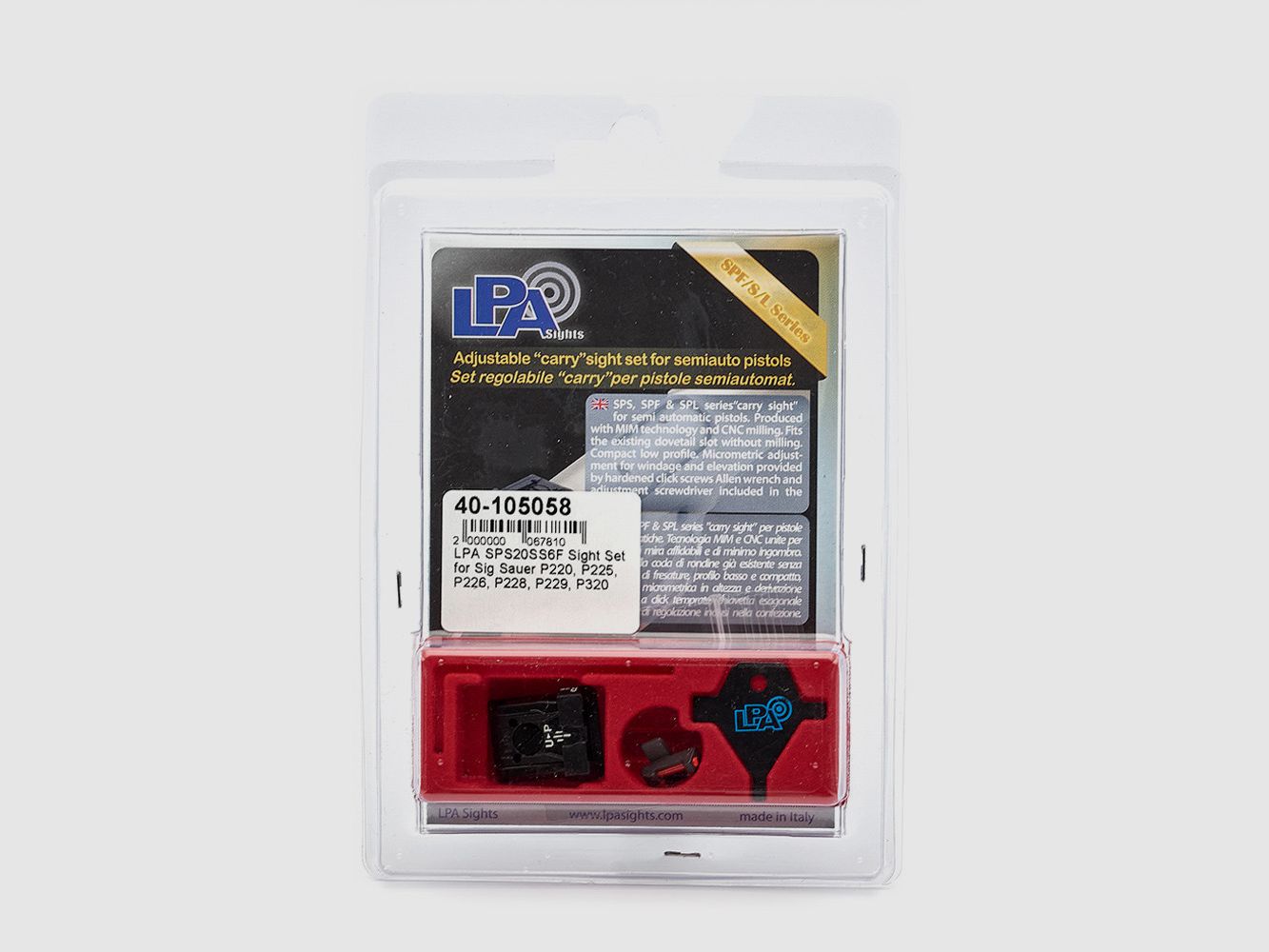 LPA SPS20SS6F Juego de miras para Sig Sauer P220, P225, P226, P228, P229, P320, imagen 2 de 3