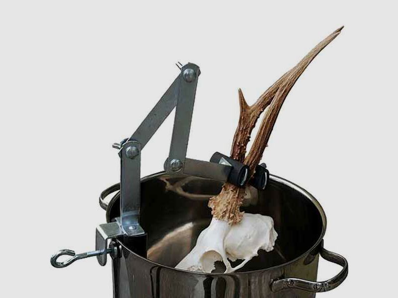 Abkochvorrichtung von Rehgehörnen + Gams